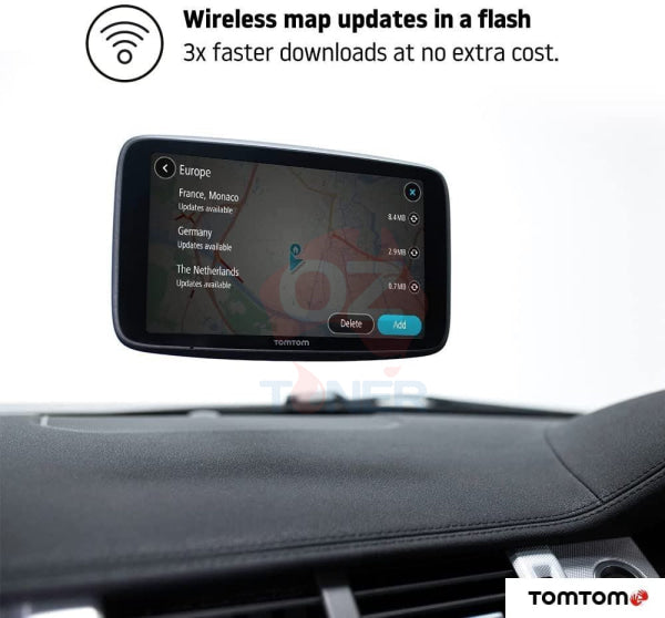 Tomtom Car Sat Go Discover 5 Wifi Gps Navigation System+Hands Free Calling+World Maps+Update