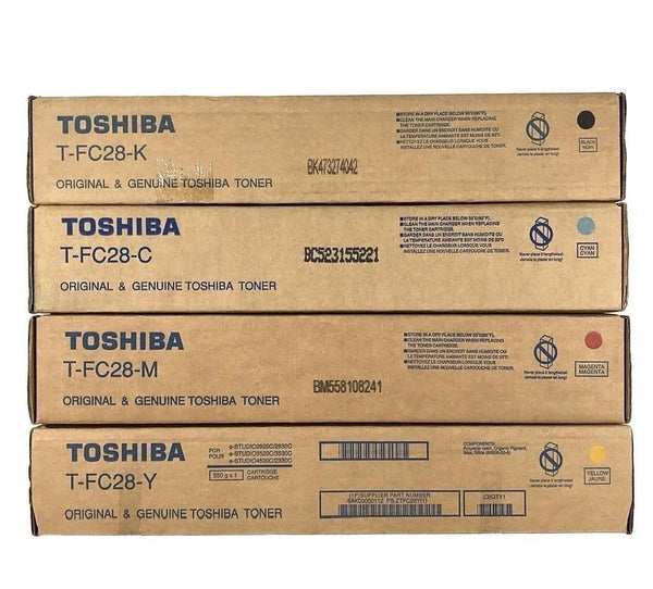 *SALE!* 4x Pack Genuine Toshiba e-Studio 2820c 3520c 4520c Toner Set [TFC28D-C/M/Y/K]