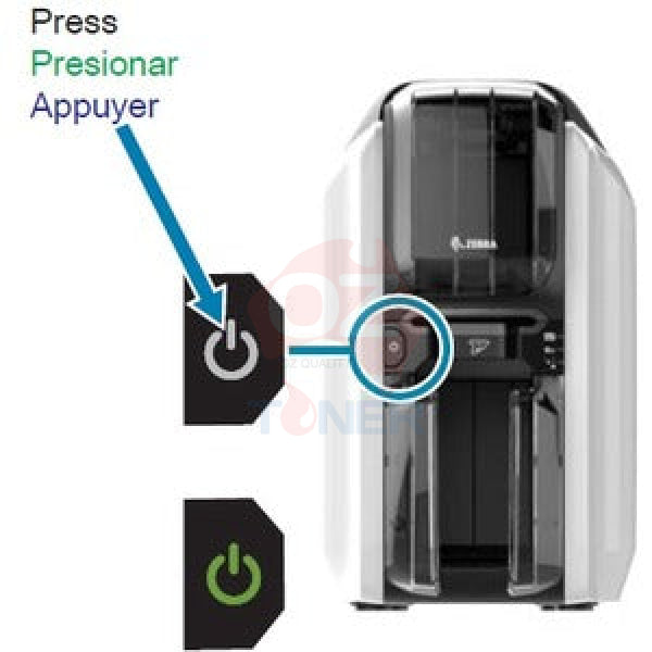 Zebra Zc100 Single Sided Id Card Printer Usb/Ethernet/Windows Driver [Zc11-000C000Au00]