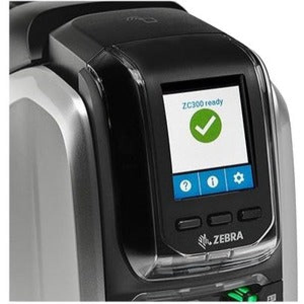 Zebra Zc300 Single Sided Color Id Card Printer (Usb & Ethernet) [Zc31-000C000Au00]