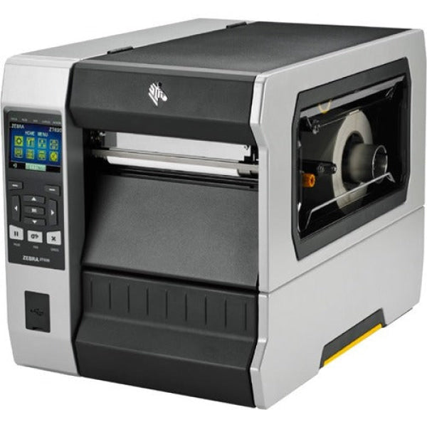 Zebra Zt620 Tt Printer 6In/203Dpi/Serial/Usb/Gigabit/Ethernet/Bluetooth 4.0 Usb Host Rewind Color